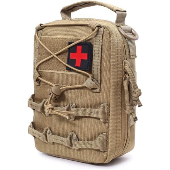 Medical Molle Pouch, Admin Tactical Pouch, EDC Pouch, Include U.S.A Flag Patch - Picture 1 of 3